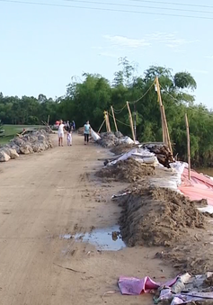 Mưa lũ tại Thanh Hóa, nhiều tuyến đê hư hỏng nghiêm trọng
