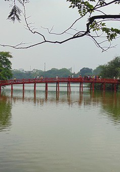 Lý giải nước hồ Hoàn Kiếm nổi váng xanh trên mặt hồ