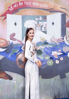 Rút khỏi Hoa hậu Hoàn vũ, Hương Ly bất ngờ trở thành đại sứ Lễ hội ẩm thực năm châu 2017