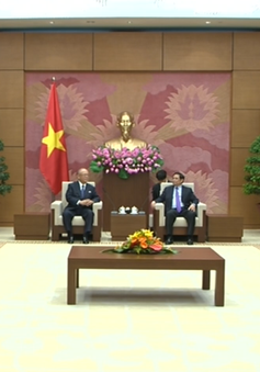 Đồng chí Phạm Minh Chính đánh giá cao đóng góp của Cố vấn Liên minh Nghị sĩ hữu nghị Nhật - Việt