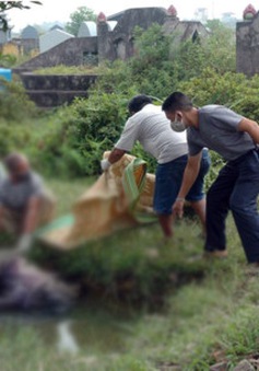 Hưng Yên: Phát hiện xác chết đang phân hủy trong ao