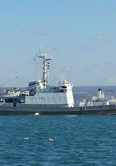 Tàu trinh sát của Nga gặp nạn ở Biển Đen