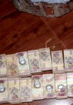 Phát hiện 30 tấn tiền Bolivar của Venezuela tại Paraguay