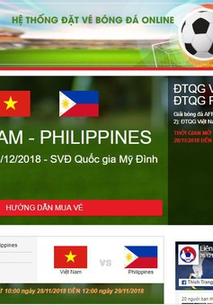 Hướng dẫn cách mua vé bóng đá trực tuyến xem ĐT Việt Nam thi đấu bán kết AFF Cup 2018