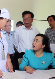 Bộ trưởng Bộ Y tế kiểm tra mạng lưới y tế cơ sở tại Thái Bình