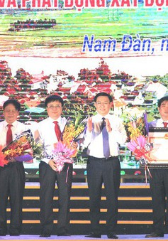 Nghệ An: Nam Đàn đón bằng công nhận huyện đạt chuẩn nông thôn mới