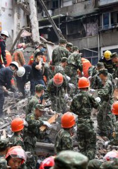 Sập tòa nhà đang xây dựng tại Trung Quốc, 2 người thiệt mạng