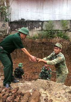 Quảng Trị: Phát hiện hầm đạn pháo sót lại sau chiến tranh