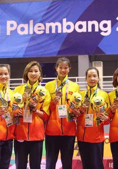 ĐT Cầu mây nữ Việt Nam giành HCB tại ASIAD 2018