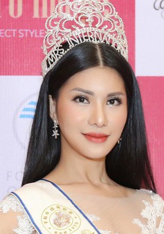 Hoa hậu Quý bà quốc tế 2018 Loan Vương khoe sắc vóc rạng ngời