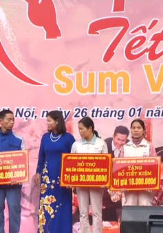 Hàng nghìn lao động tham gia chương trình Tết sum vầy 2019 tại Hà Nội