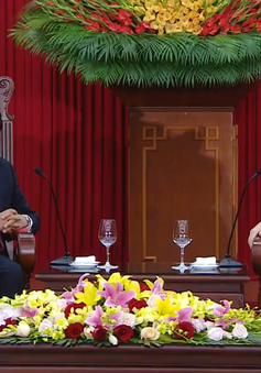 Tổng Bí thư, Chủ tịch nước Nguyễn Phú Trọng tiếp Thủ tướng Lào
