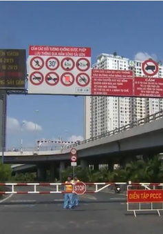 Cấm xe qua hầm sông Sài Gòn: Giao thông tại khu vực cổng hầm không quá căng thẳng