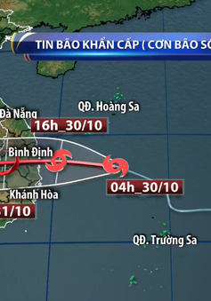 Chiều đến đêm nay, bão số 5 đổ bộ đất liền Nam miền Trung