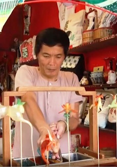 Nghệ nhân thổi kẹo đường ở Hong Kong (Trung Quốc)