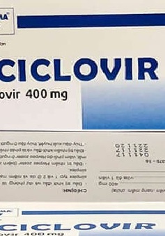 Thu hồi toàn quốc lô thuốc Aciclovir 400mg