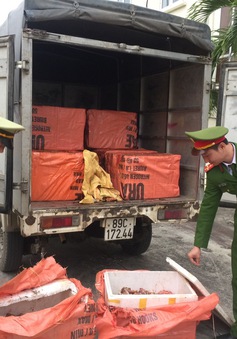 Bắc Giang: Chặn giữ hơn 1 tấn sản phẩm động vật "bẩn"