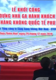 Khởi công xây dựng nhà ga hành khách T2 sân bay Phú Bài