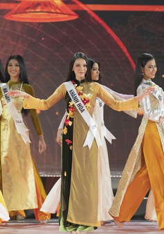 Top 45 trình diễn áo dài đẹp "hớp hồn" tại Bán kết Hoa hậu Hoàn vũ Việt Nam 2019