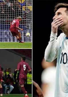 Trong ngày Messi trở lại, ĐT Argentina thất bại 1-3 trước Venezuela