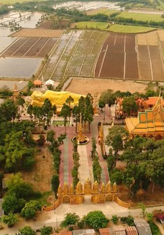 Nét đẹp chùa Khmer nhìn từ trên cao