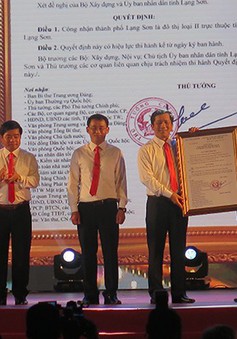 Công nhận thành phố Lạng Sơn là đô thị loại II