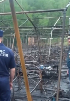 Nga: Số thương vong trong vụ cháy trại Hè thiếu nhi tiếp tục tăng