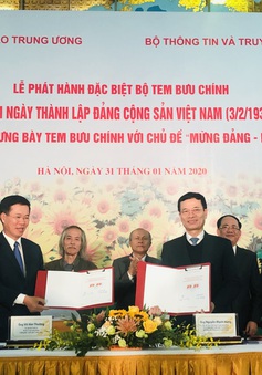 Phát hành đặc biệt bộ tem bưu chính Kỷ niệm 90 năm thành lập Đảng Cộng sản Việt Nam