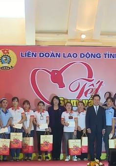 Phó Chủ tịch nước tặng quà Tết cho công nhân, người lao động tỉnh Hòa Bình