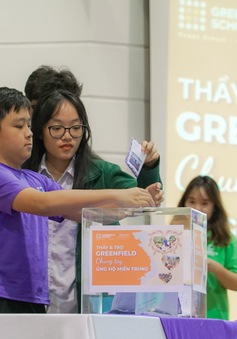 Trường Song ngữ Liên cấp Greenfield (KĐT Ecopark) đồng hành cùng Quỹ Tấm lòng Việt ủng hộ miền Trung