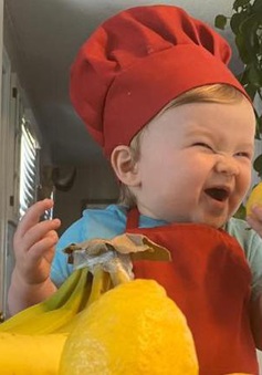 Đầu bếp 1 tuổi trở thành "ngôi sao" trên Instagram