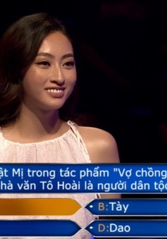 Hoa hậu Lương Thùy Linh "băng băng" vượt qua loạt câu hỏi của Ai là triệu phú