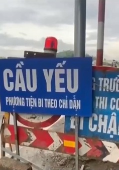 Cầu Đoan Hùng cấm xe 6 tháng vẫn chưa được sửa chữa