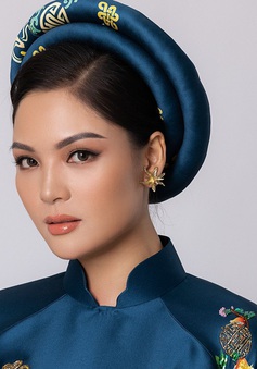 Đại diện Việt Nam xuất hiện tại Miss Earth 2021 với trang phục áo dài