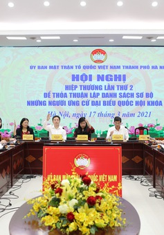 Hà Nội: Nhất trí danh sách sơ bộ 72 ứng cử viên đại biểu Quốc hội khóa XV