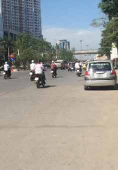 Hà Nội: Đường Liễu Giai tổ chức rào chắn, phân luồng giao thông