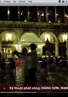 Ngập lụt bất thường tại Venice, Italia