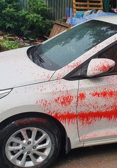 Ô tô bị tạt sơn hàng loạt khi đỗ qua đêm tại một khu đô thị ở Hà Nội