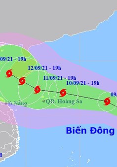 Đêm nay (8/9), bão Côn Sơn giật cấp 11 tiến vào Biển Đông