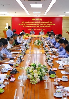 Phó Chủ tịch Quốc hội Trần Quang Phương tiếp xúc cử tri tại Công ty BSR