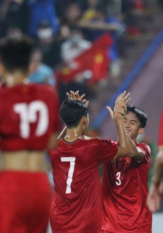 Thắng cách biệt U17 Nepal, U17 Việt Nam lấy lại ngôi đầu bảng F của Thái Lan