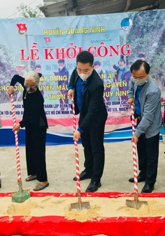 Quỹ Tấm lòng Việt khởi công xây dựng nhà ở cho hai hộ gia đình bị ảnh hưởng bão lũ tại tỉnh Quảng Bình