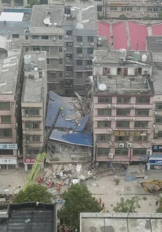 Trung Quốc bắt giữ 9 người liên quan đến vụ sập tòa nhà 6 tầng