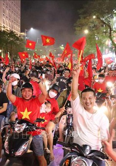 Không khí ăn mừng chiến thắng của U23 Việt Nam