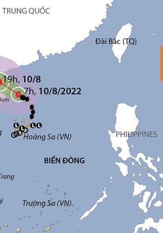 [Infographic] Đường đi của bão số 2 năm 2022 trên Biển Đông