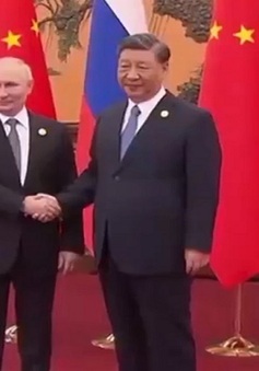 Chủ tịch Trung Quốc Tập Cận Bình hội đàm với Tổng thống Nga