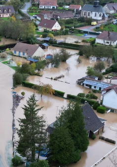 Mưa lớn hơn ở miền Bắc nước Pháp làm dấy lên lo ngại về đợt lũ lụt mới