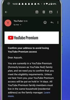 YouTube yêu cầu người dùng phải sống cùng nhau khi dùng gói Premium Family