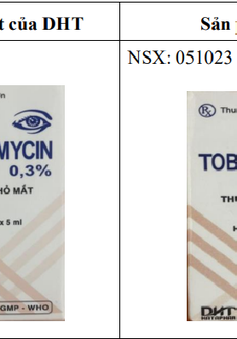 Cảnh báo thuốc nhỏ mắt Tobramycin giả