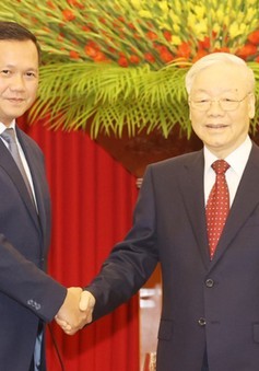 Tổng Bí thư Nguyễn Phú Trọng tiếp Thủ tướng Campuchia Samdech Hun Manet